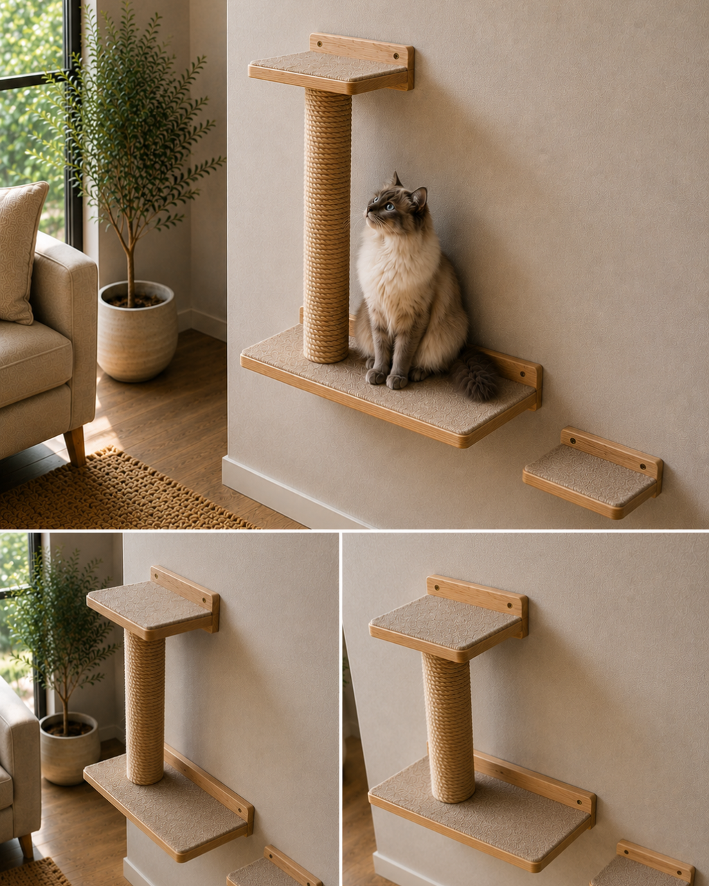 RASCADOR MURAL PARA GATOS 🐈🐾