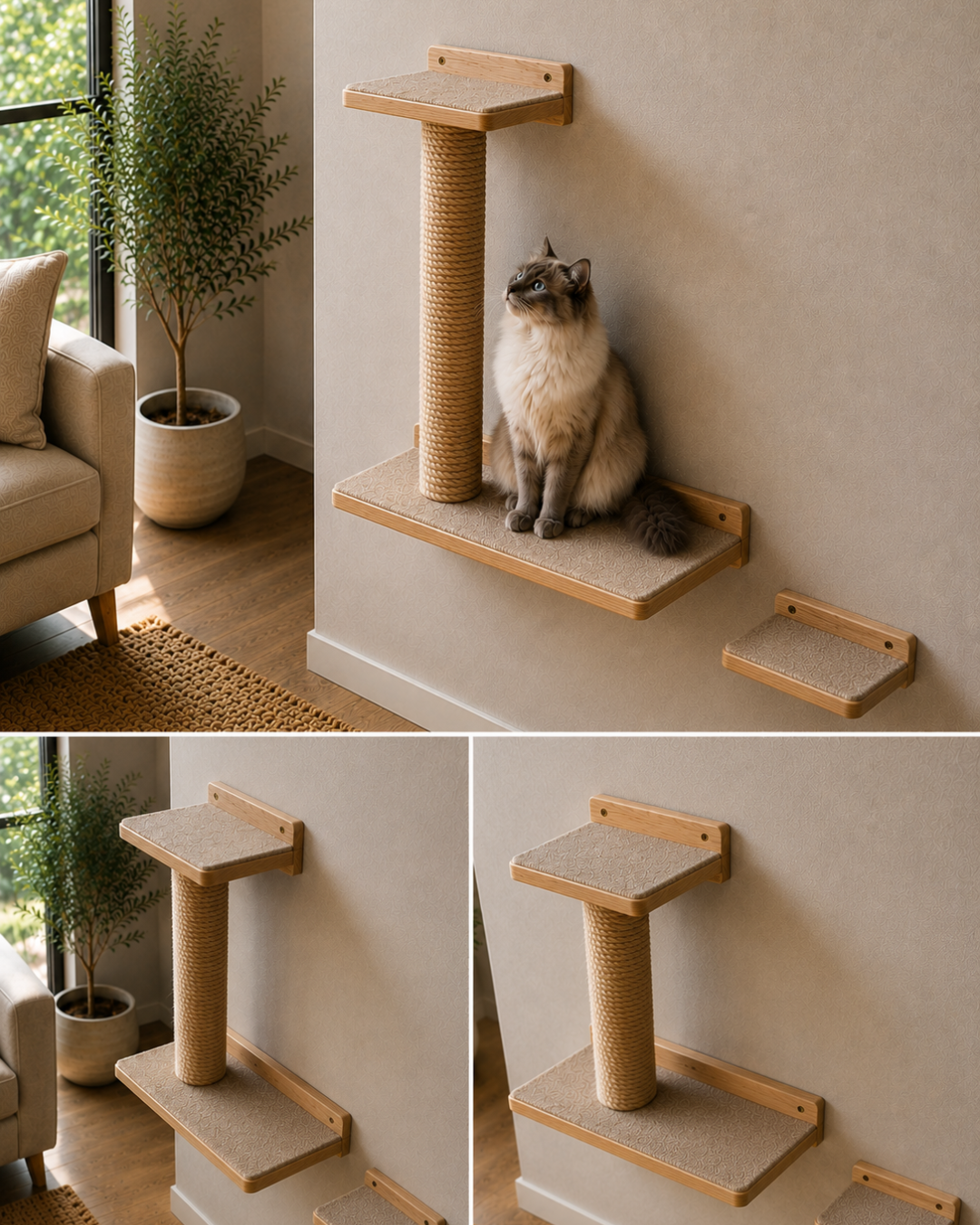RASCADOR MURAL PARA GATOS 🐈🐾