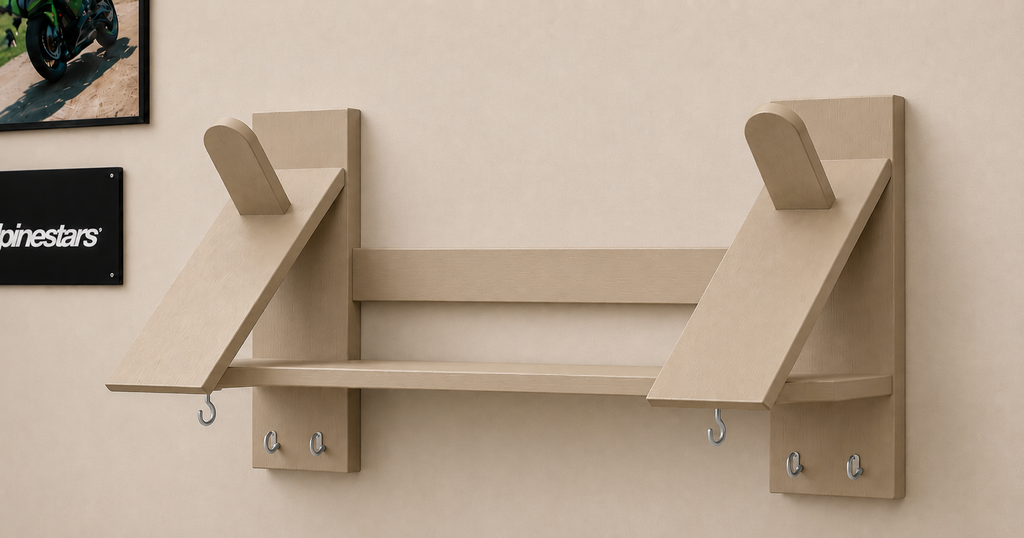 SOPORTE ORGANIZADOR PARA CASCO DE MOTO 🏍️