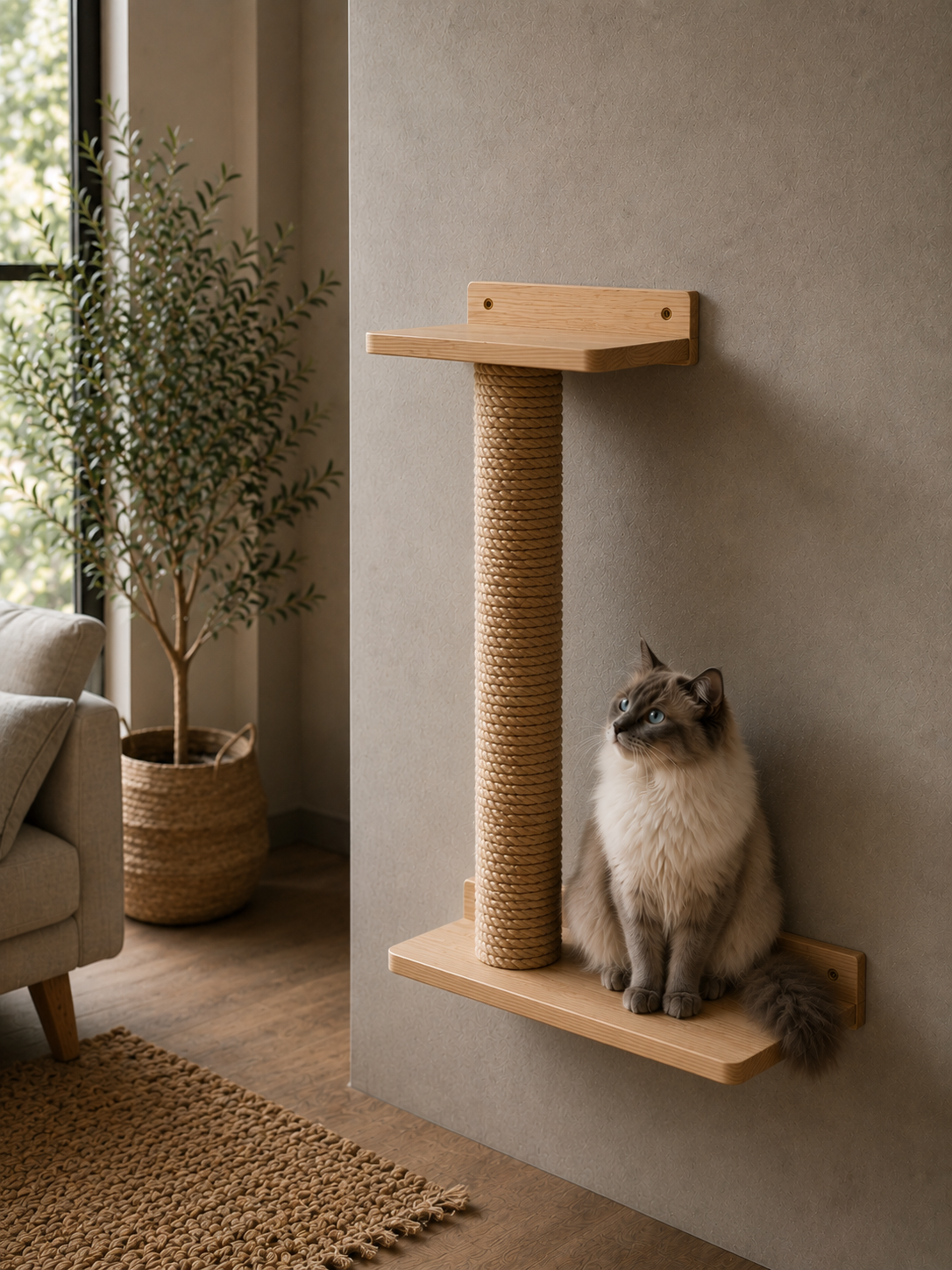 RASCADOR MURAL PARA GATOS 🐈🐾