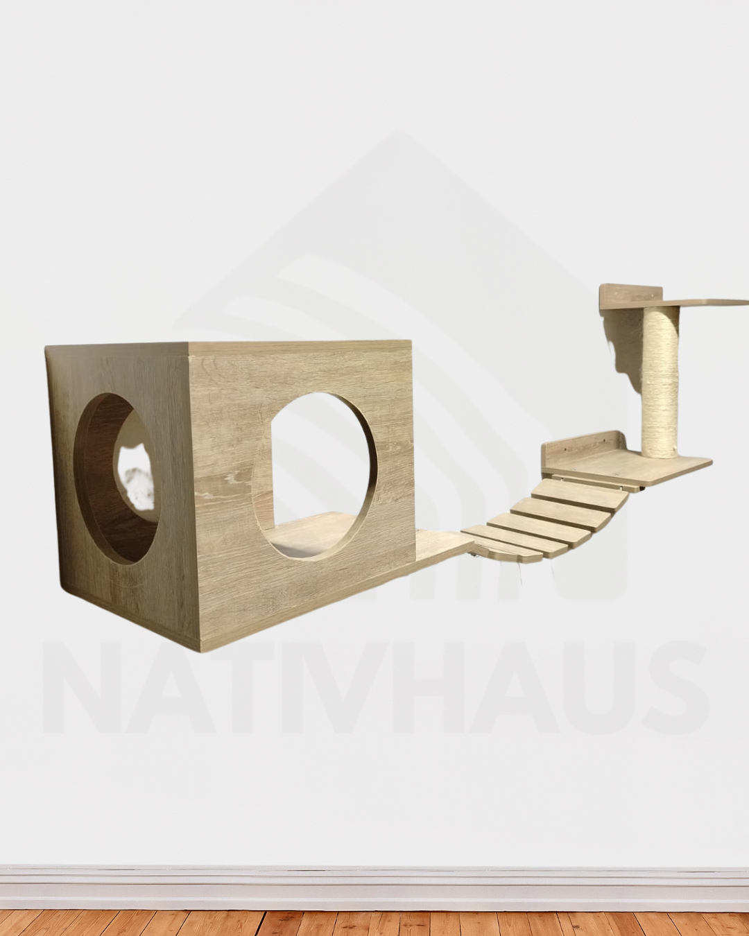 GIMNASIO MURAL PARA GATOS 🏋️🐈