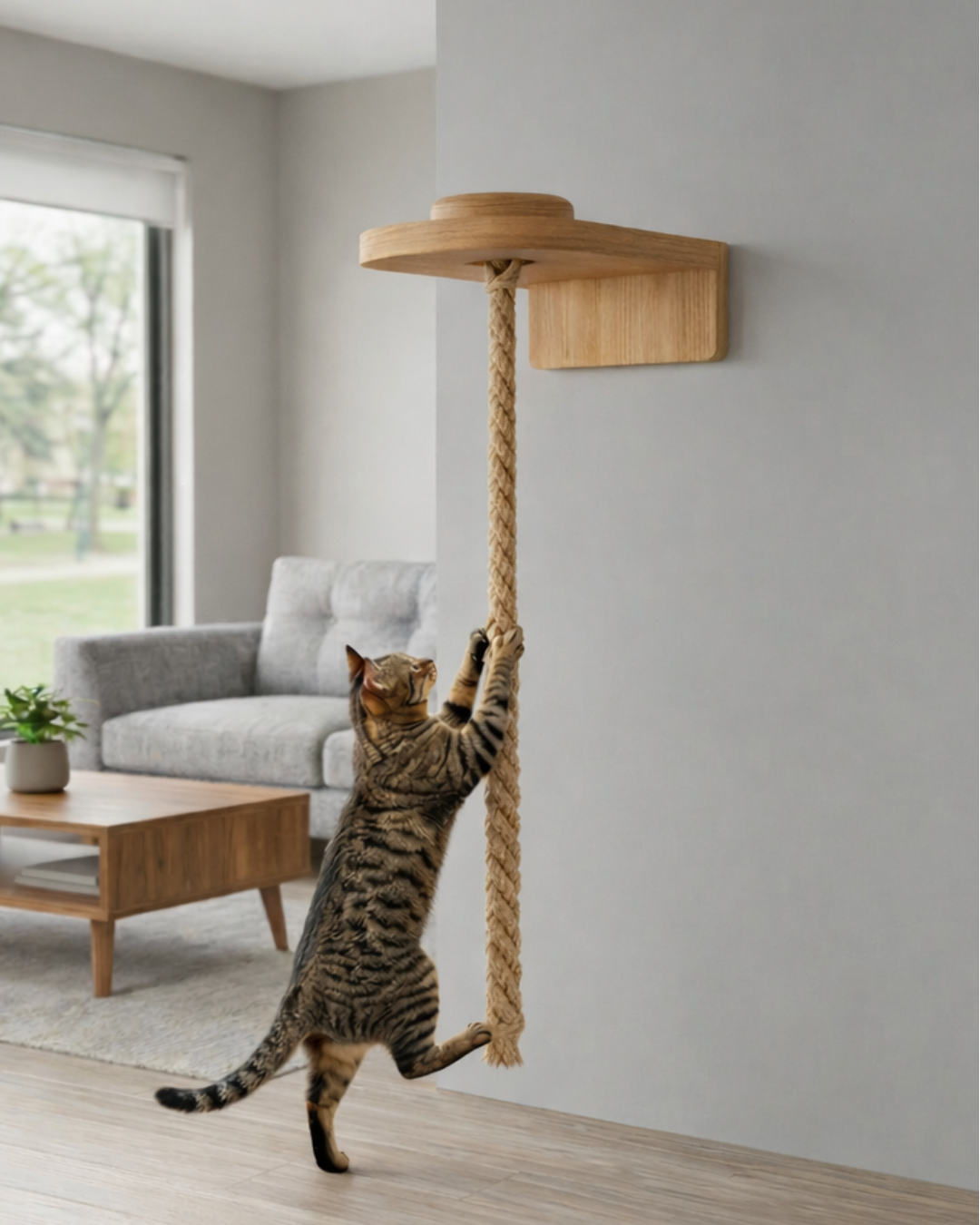 CUERDA DE ESCALADA PARA GATOS 🧗🐾🪢