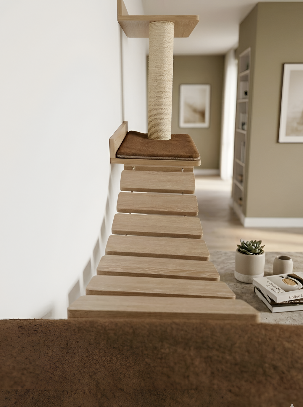 GIMNASIO MURAL PARA GATOS 🏋️🐈