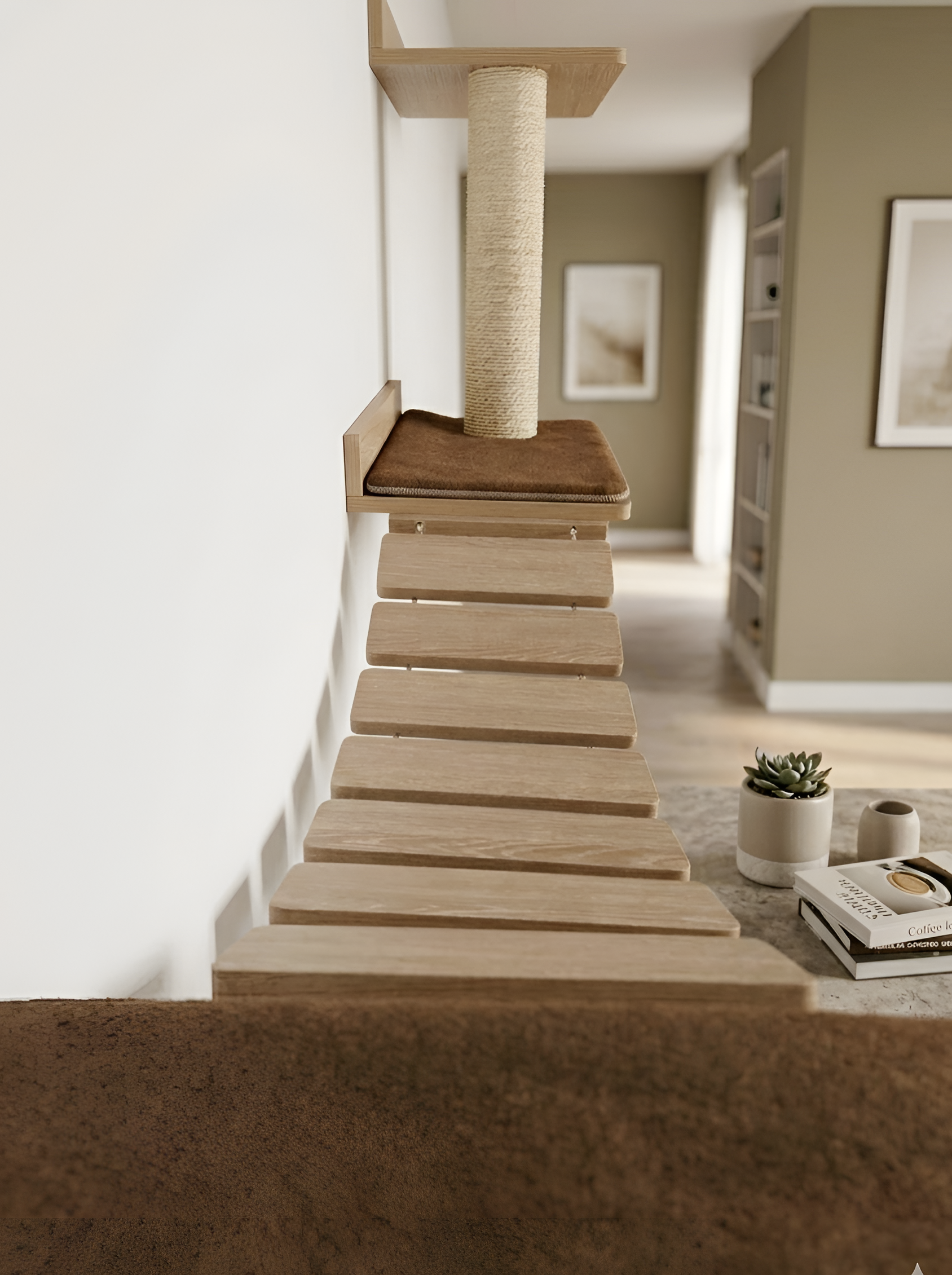 GIMNASIO MURAL PARA GATOS 🏋️🐈