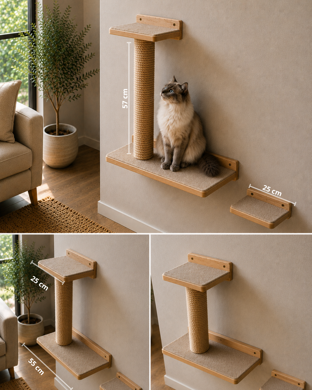 RASCADOR MURAL PARA GATOS 🐈🐾