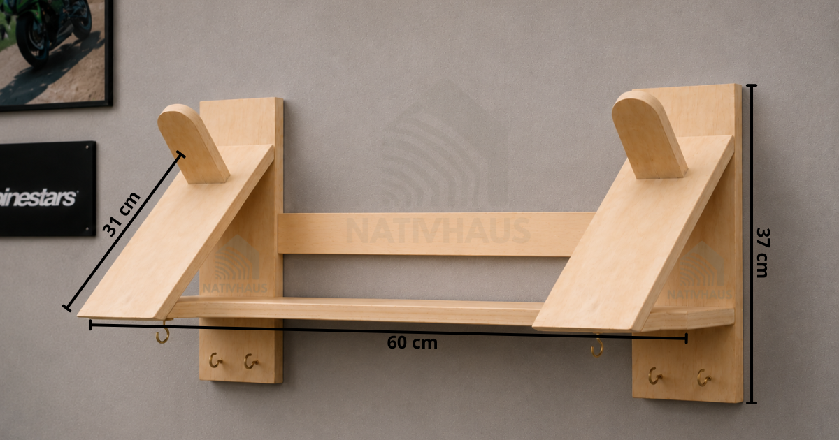 SOPORTE ORGANIZADOR PARA CASCO DE MOTO 🏍️
